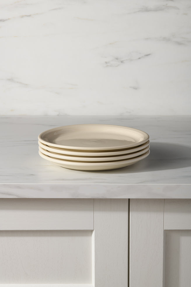 Linen Set of 4 Bistro Coupe 9 Inch Luncheon Plate - Image 2