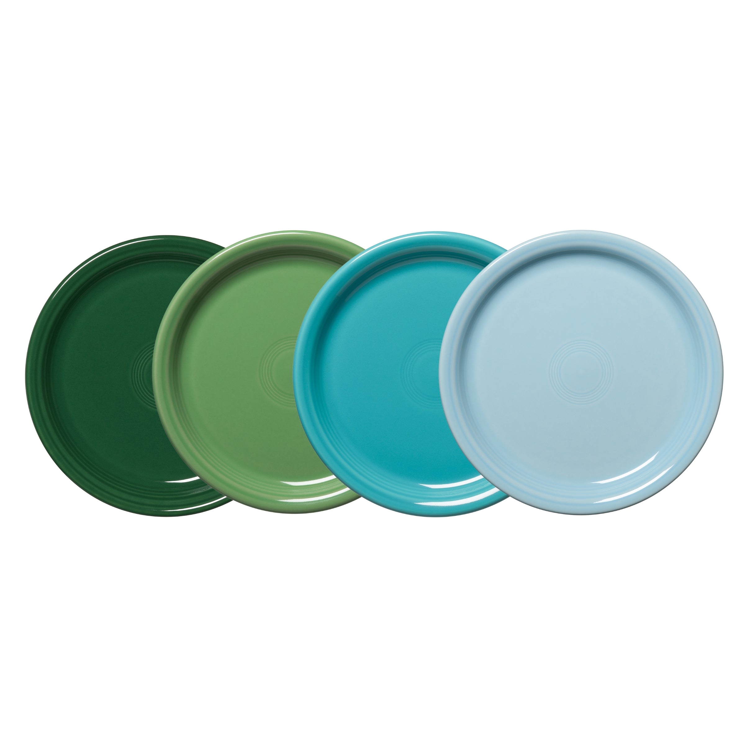 Mixed Aegean Bistro Coupe 9 Inch Luncheon Plate. Set of 4