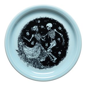 Skeleton Duet Sky Bistro Coupe 9 Inch Luncheon Plate