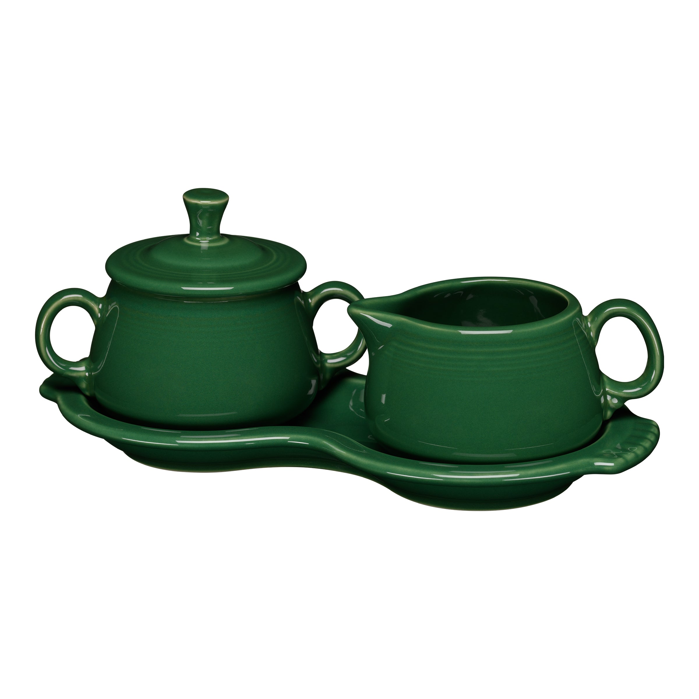 Retired 4-Piece Sugar Bowl and Creamer Set with Tray - Image 2