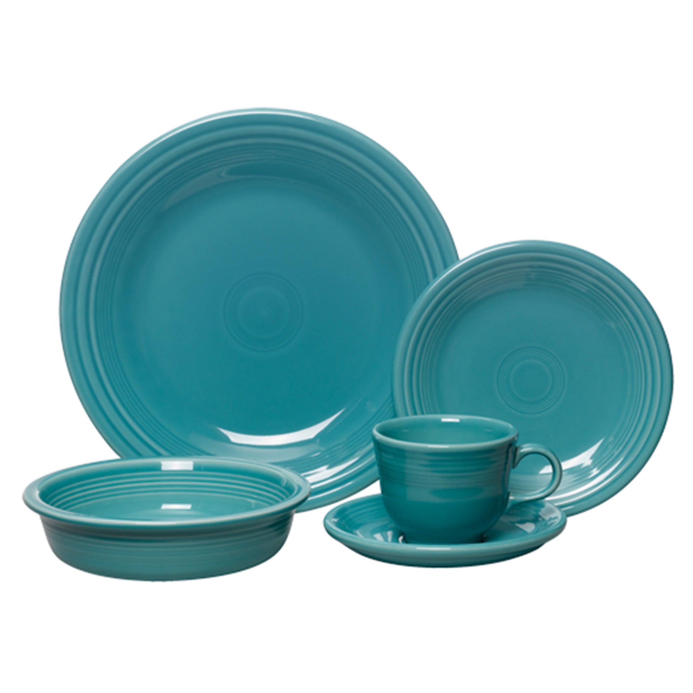Retired Classic Rim 5-Piece Dinnerware Set. Service for 1 - Image 8