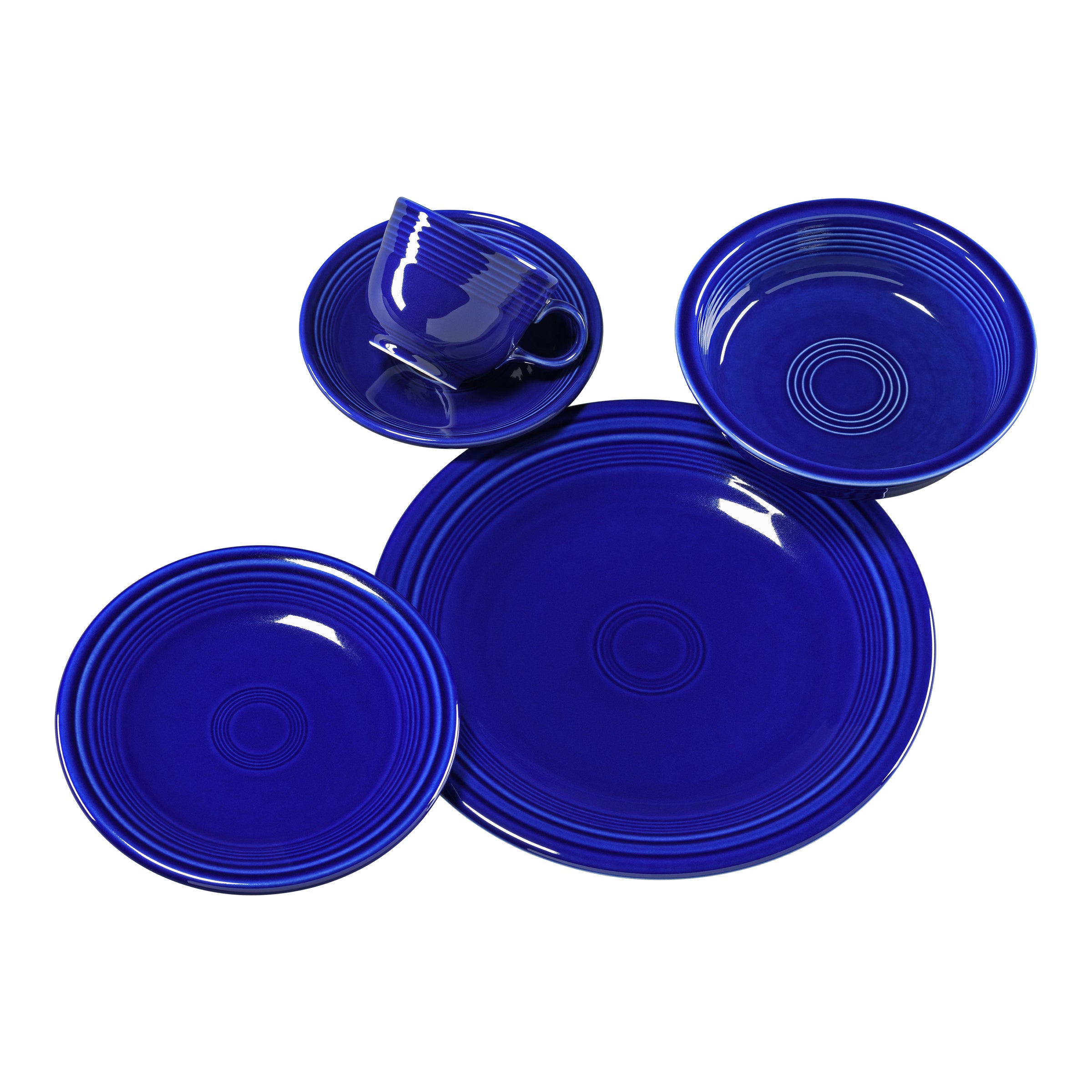 Retired Classic Rim 5-Piece Dinnerware Set. Service for 1 - Image 11