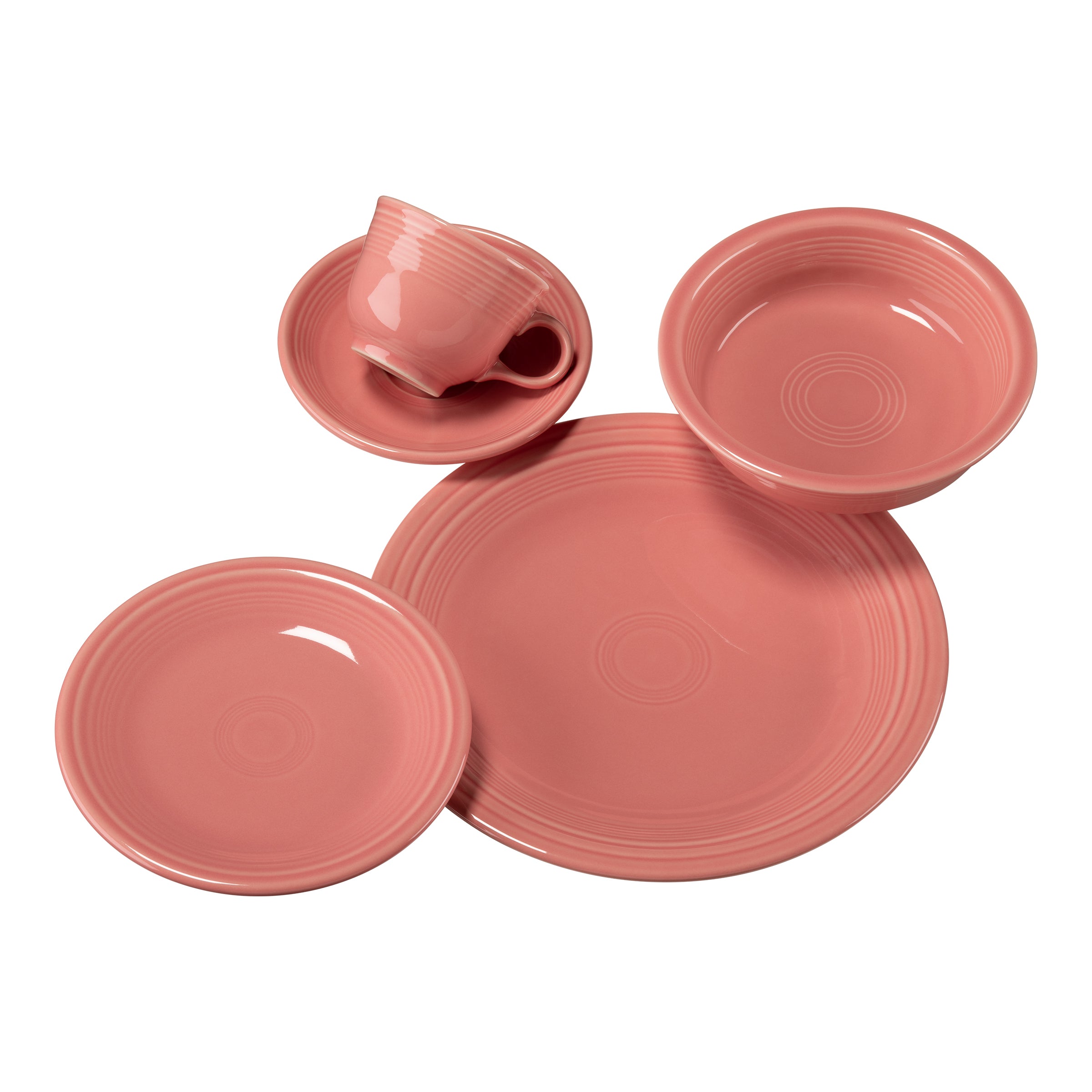 Retired Classic Rim 5-Piece Dinnerware Set. Service for 1 - Image 2