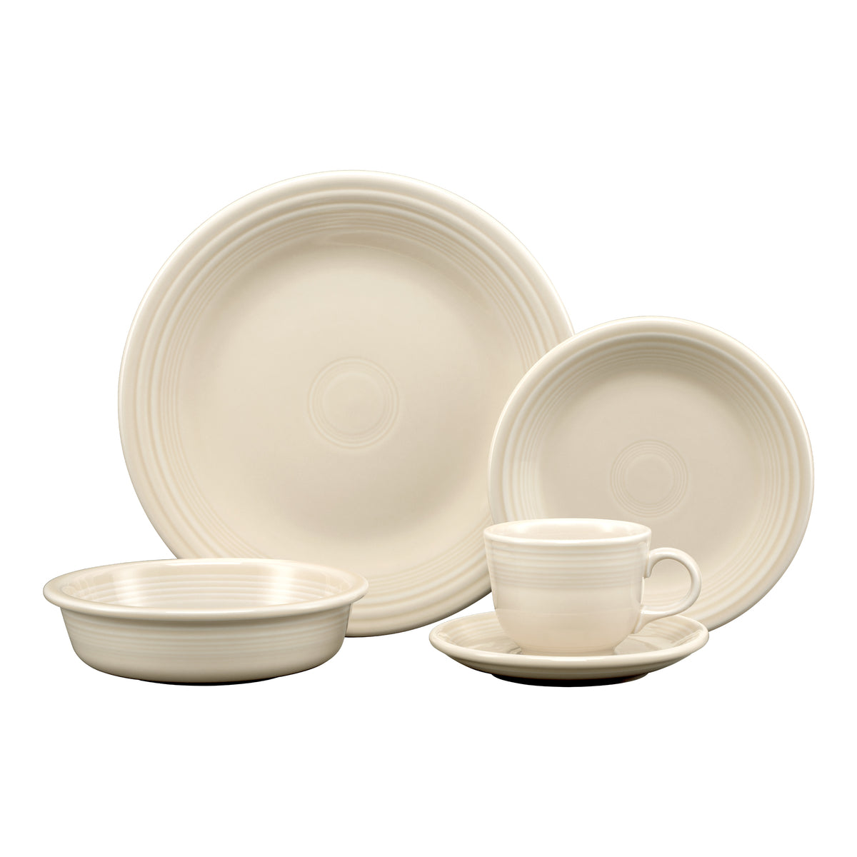 Retired Classic Rim 5-Piece Dinnerware Set. Service for 1 - Image 13