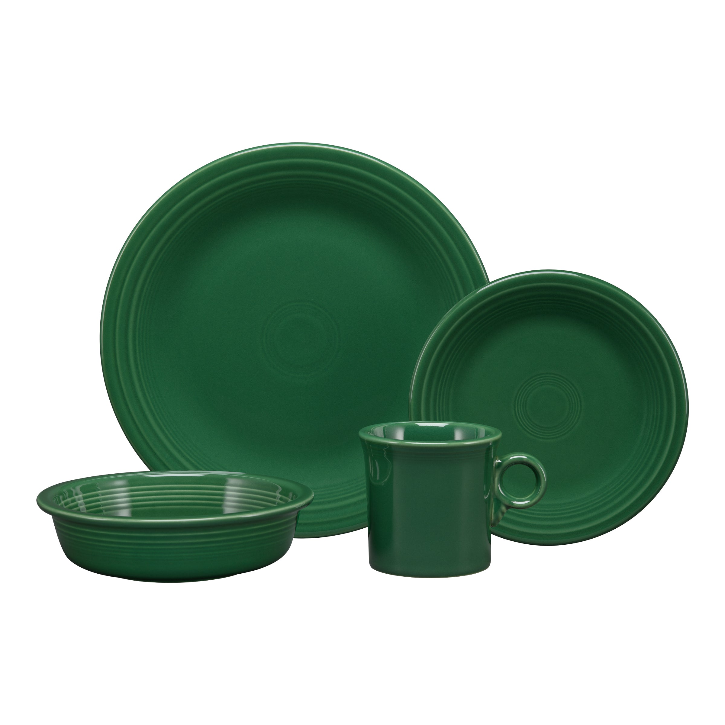 Classic Rim 4-Piece Dinnerware Set. Service for 1 - Image 5
