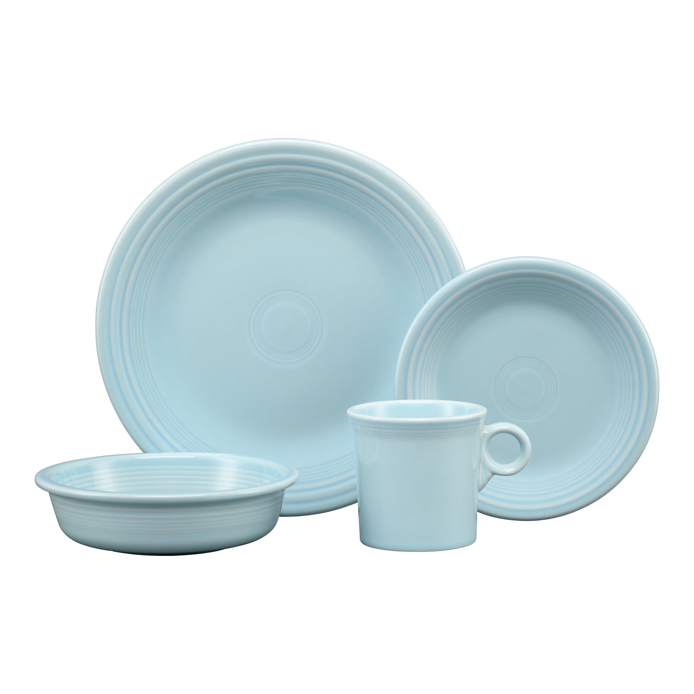 Classic Rim 4-Piece Dinnerware Set. Service for 1 - Image 3