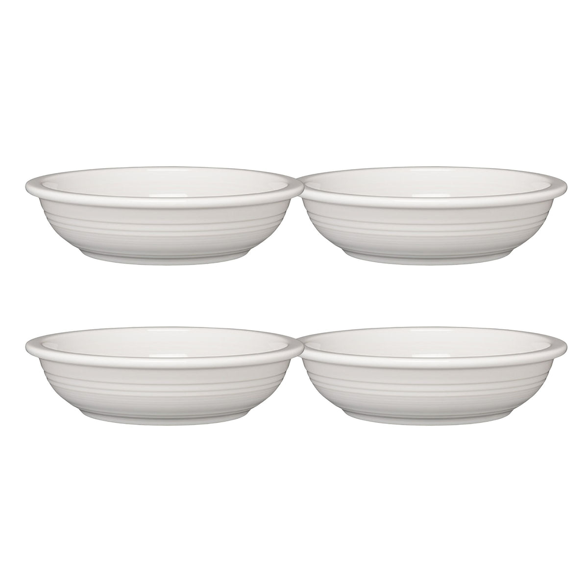White Set of 4 Classic Rim 8 3/8-Inch 34OZ Pasta Bowls