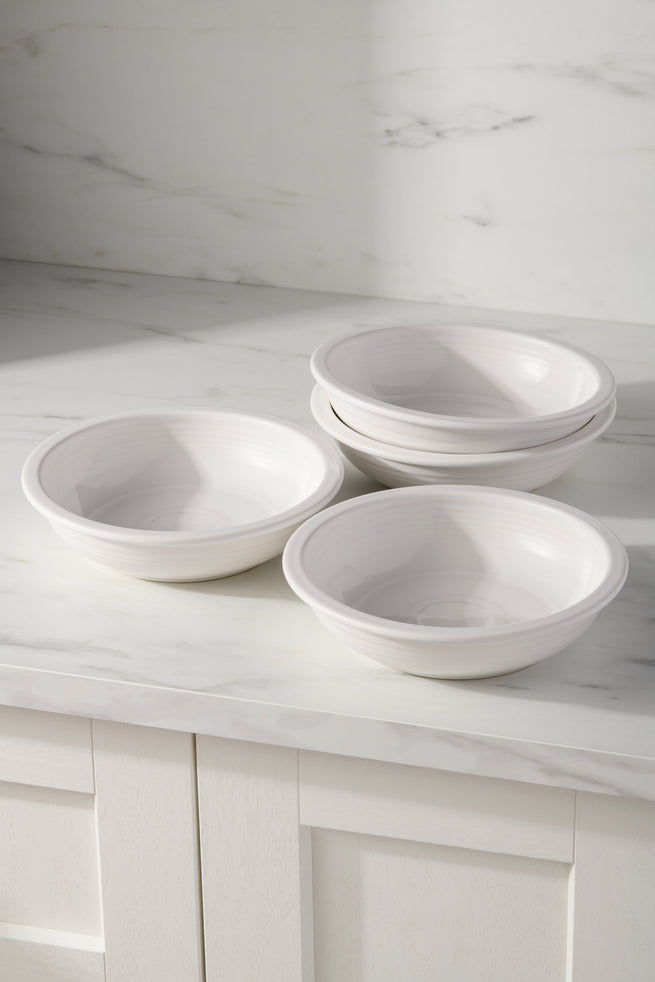 White Set of 4 Classic Rim 8 3/8-Inch 34OZ Pasta Bowls - Image 2