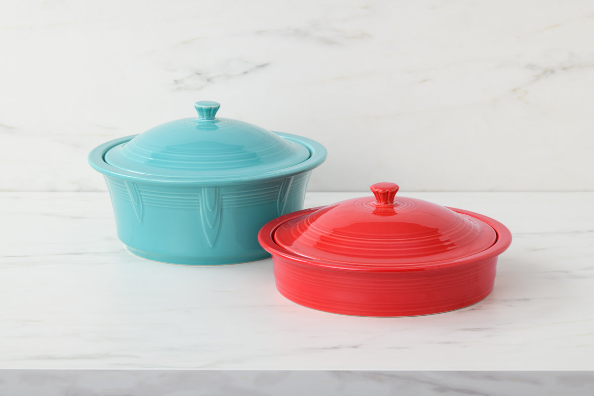 Small 10 Inch Round Covered Casserole 1.4 Quart - Image 4