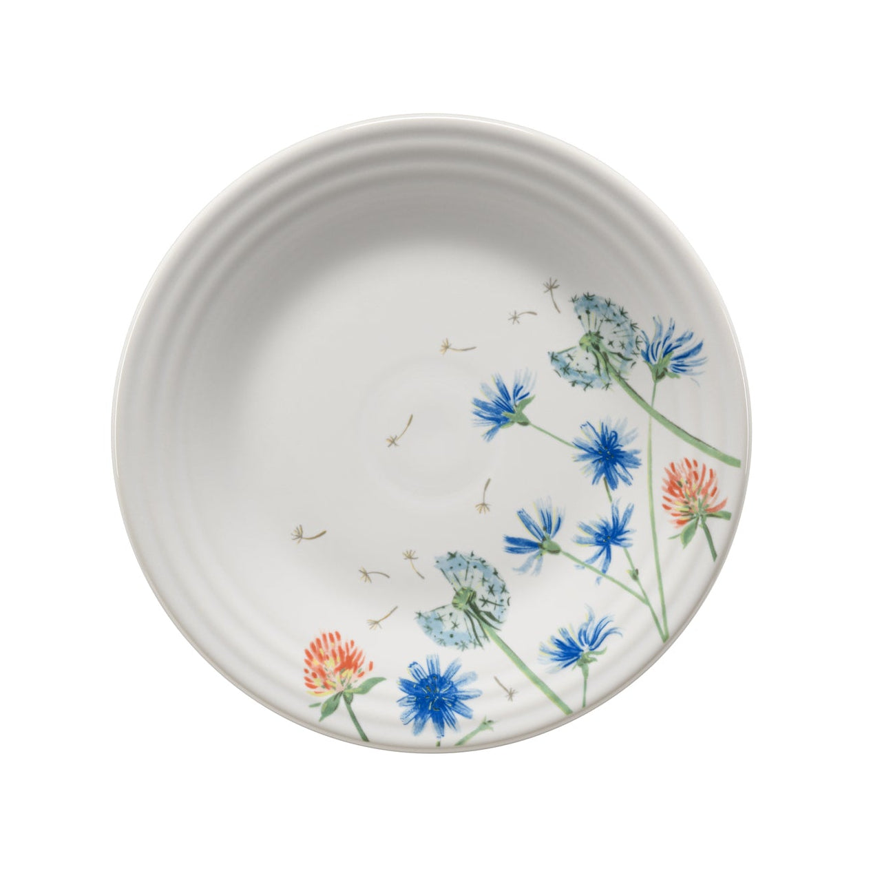 Retired Breezy Floral Classic Rim 9 Inch Luncheon Plate