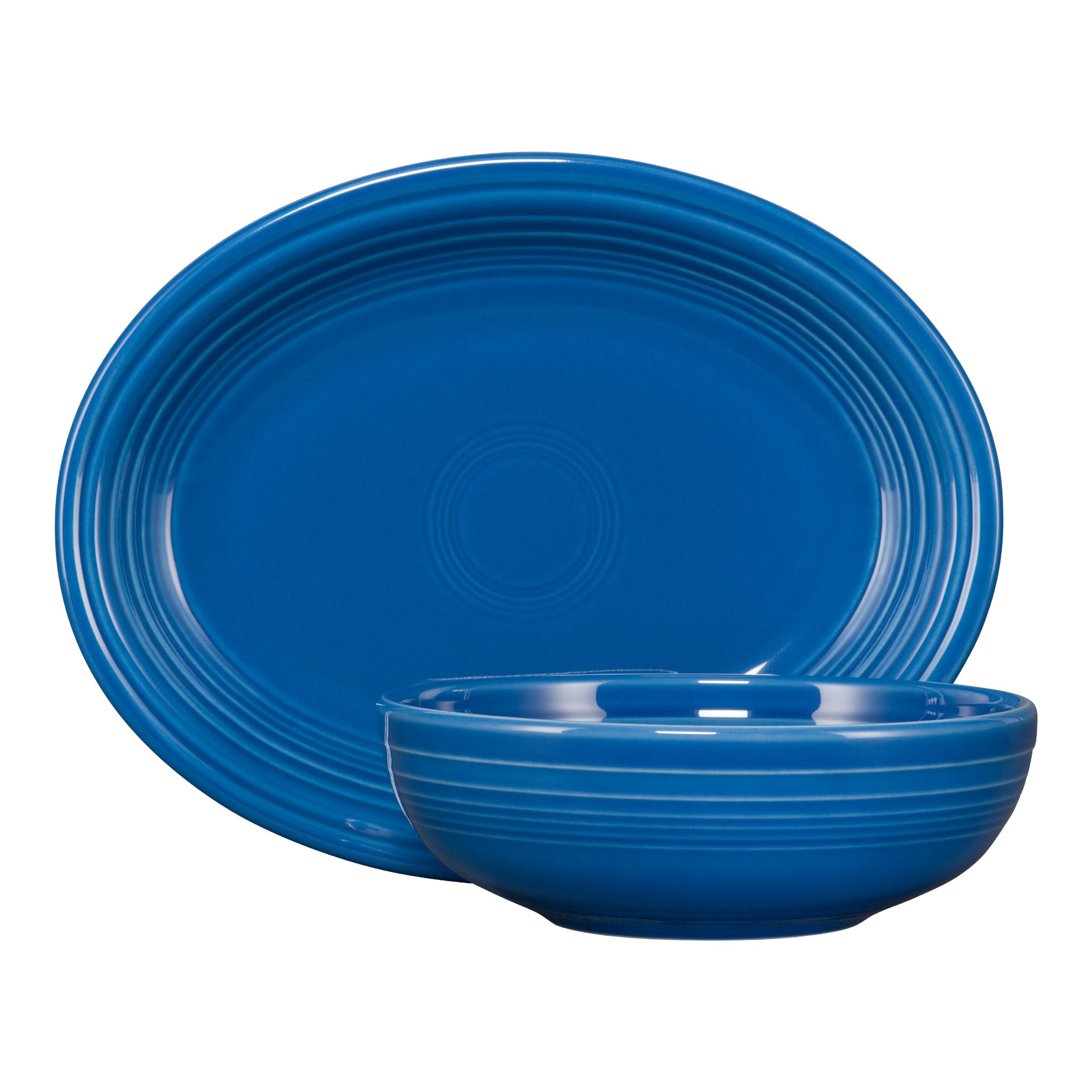 2-Piece Serve Set 11 5/8 Inch Oval Platter & 38 OZ Bistro Bowl - Image 10