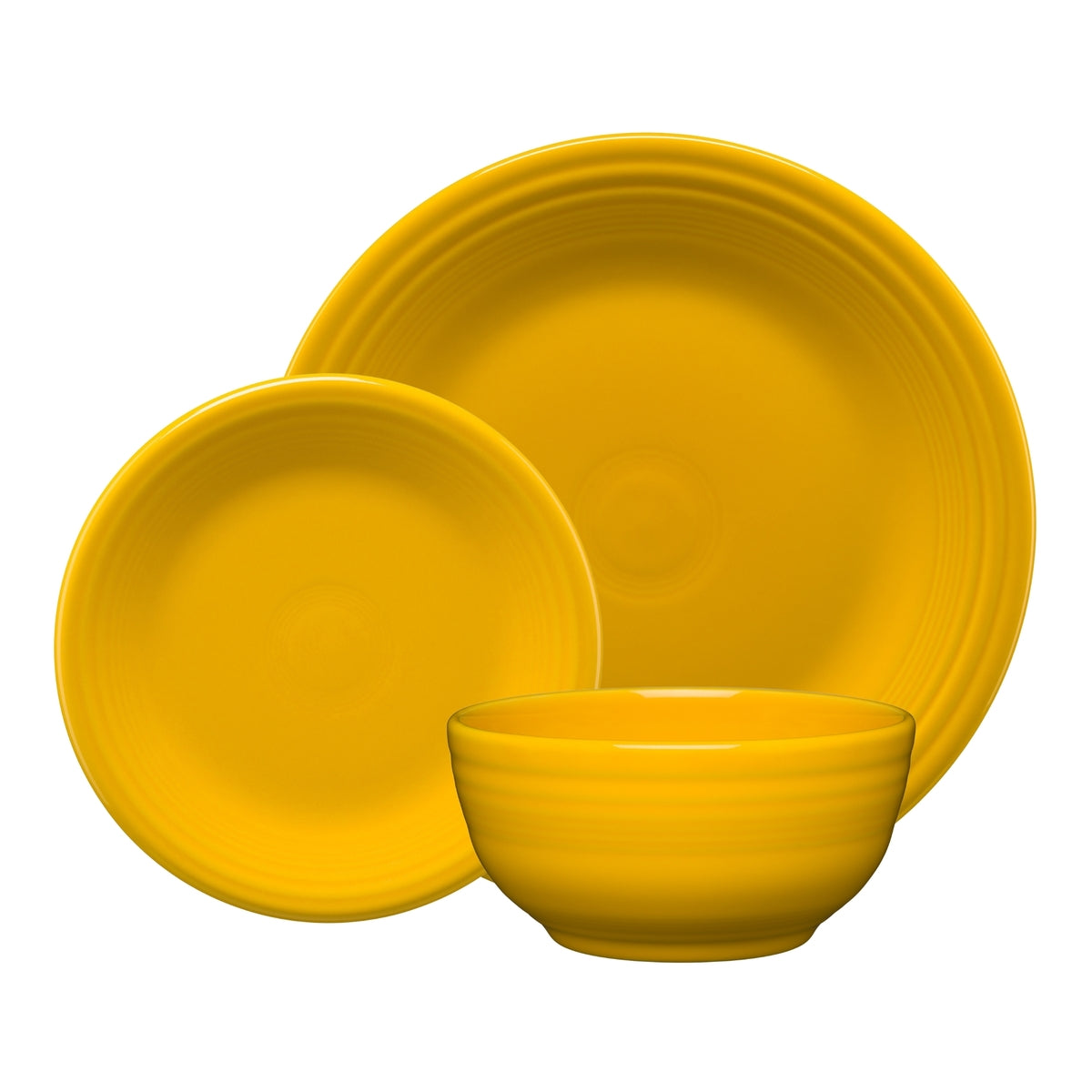 Classic Bistro 3-Piece Dinnerware Set. Service for 1 - Image 2