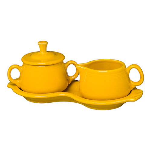 Retired 4-Piece Sugar Bowl and Creamer Set with Tray - Image 7