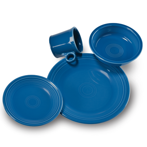 Classic Rim 4-Piece Dinnerware Set. Service for 1 - Image 4