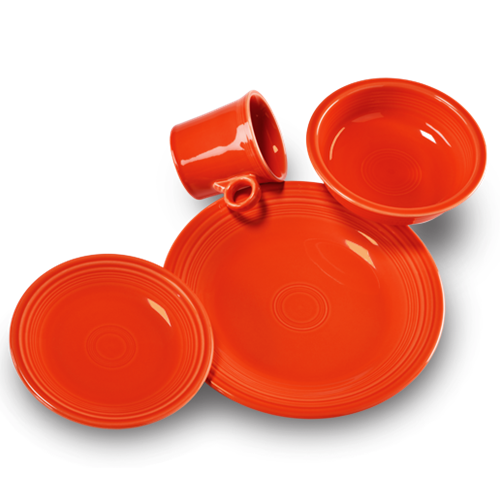 Classic Rim 4-Piece Dinnerware Set. Service for 1 - Image 10