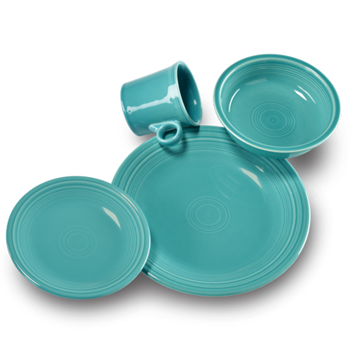 Classic Rim 4-Piece Dinnerware Set. Service for 1 - Image 11