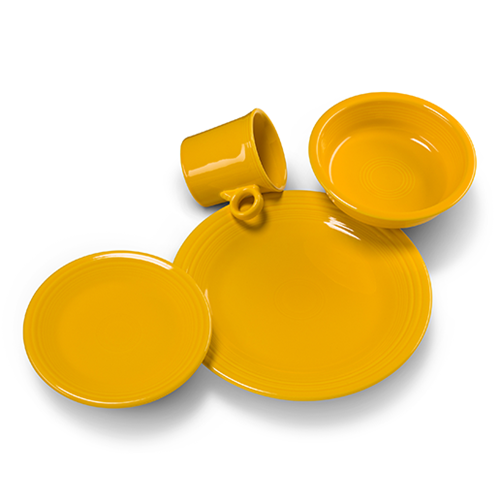 Classic Rim 4-Piece Dinnerware Set. Service for 1 - Image 9
