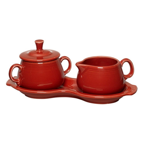 Retired 4-Piece Sugar Bowl and Creamer Set with Tray - Image 3