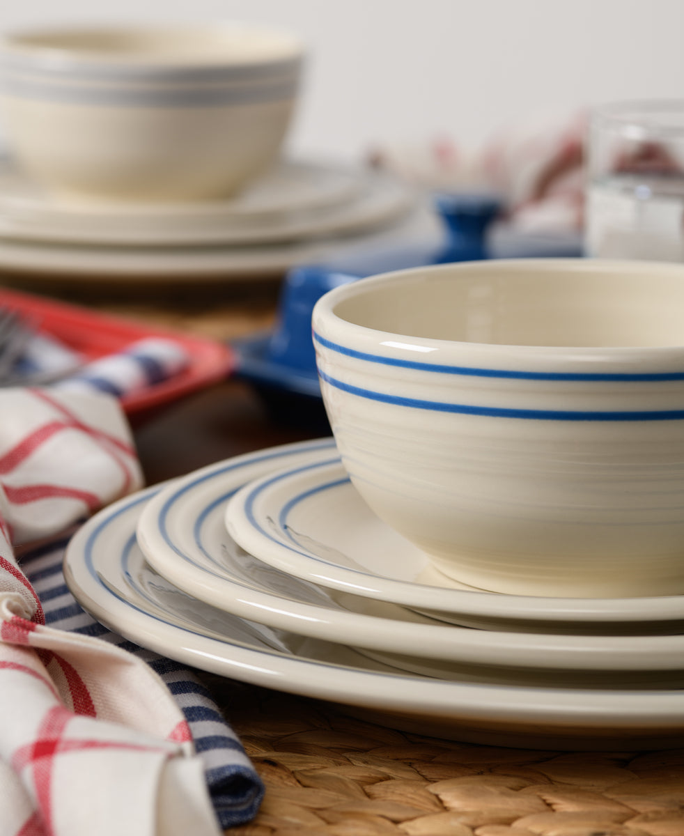 Americana Lapis Band Classic Bistro 3-Piece Dinnerware Set. Service For 1 - Image 3