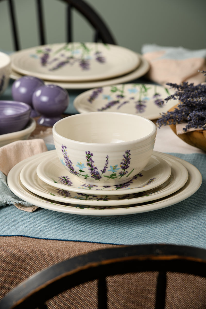Lavender Bloom Classic Bistro 3-Piece Dinnerware Set. Service For 1 - Image 2