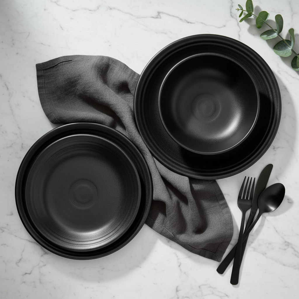 Classic Rim 3-Piece Dinnerware Set. Service for 1 Foundry - Image 2