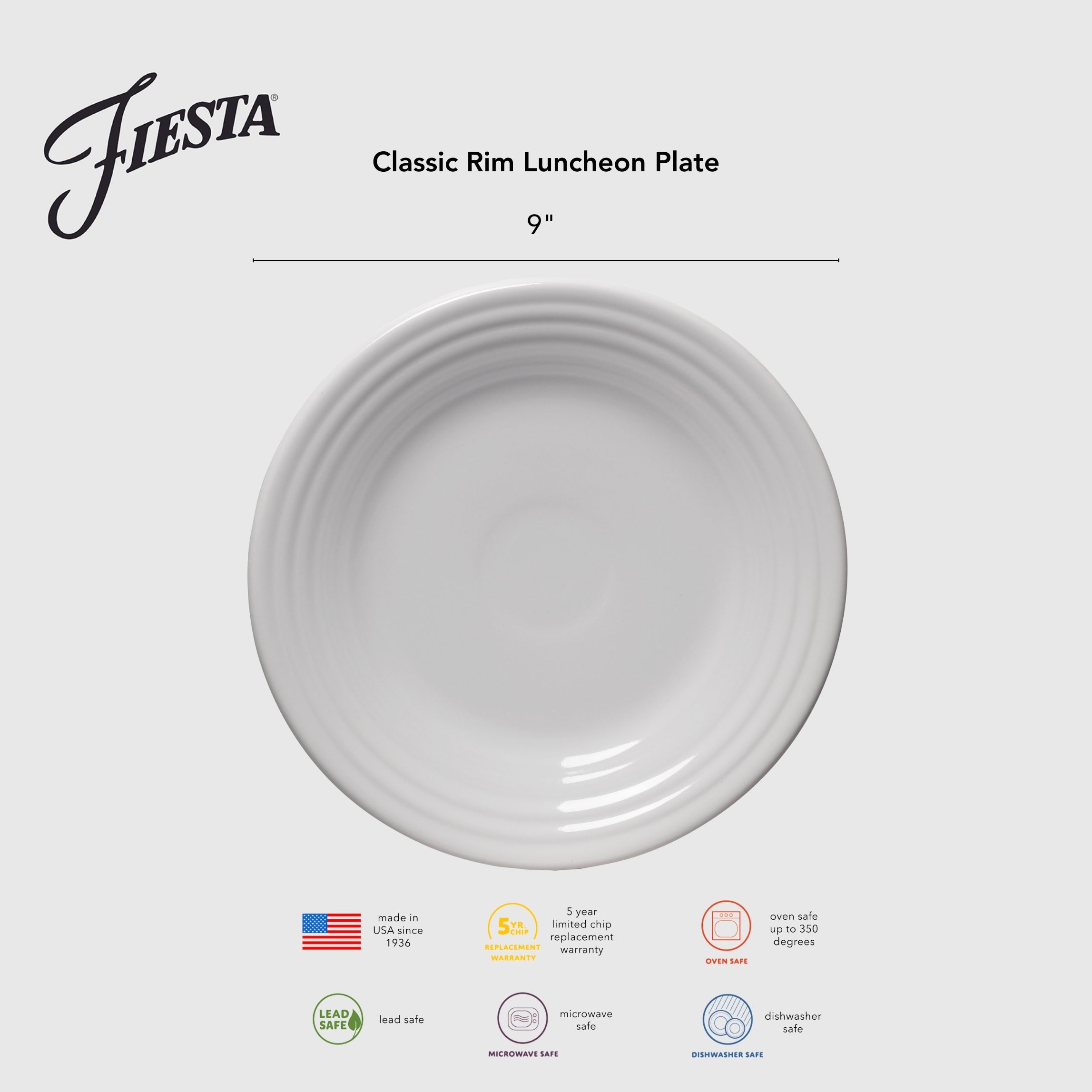 Classic Rim 9 Inch Luncheon Plate - Image 17