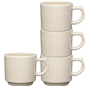 Linen 16 OZ Set of 4 Stackable Mug Set