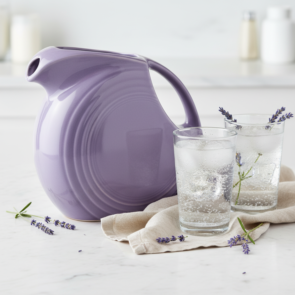 Lavender 67 OZ Large Disk Pitcher - Image 4