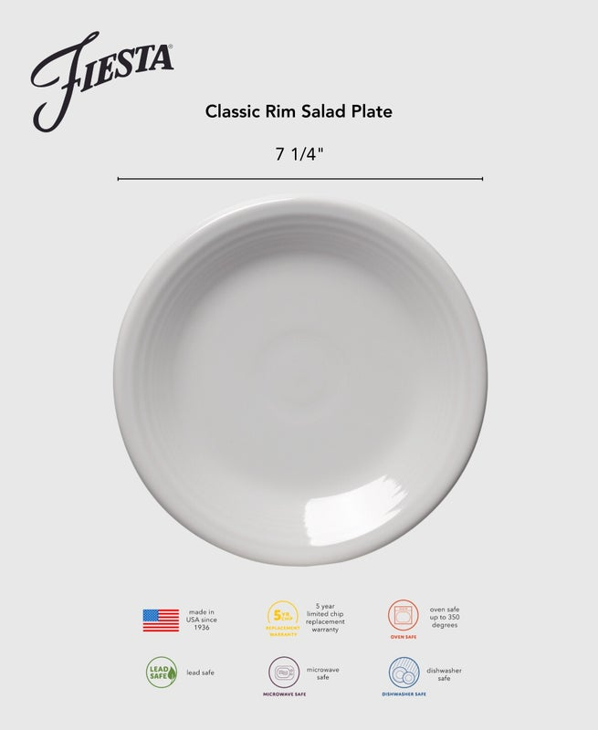 Botanical Floral Lavender Classic Rim 7 1/4 Inch Salad Plate - Image 4
