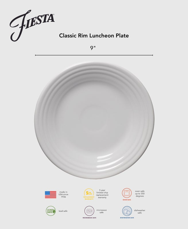 Botanical Floral Lavender Classic Rim 9 Inch Luncheon Plate - Image 4