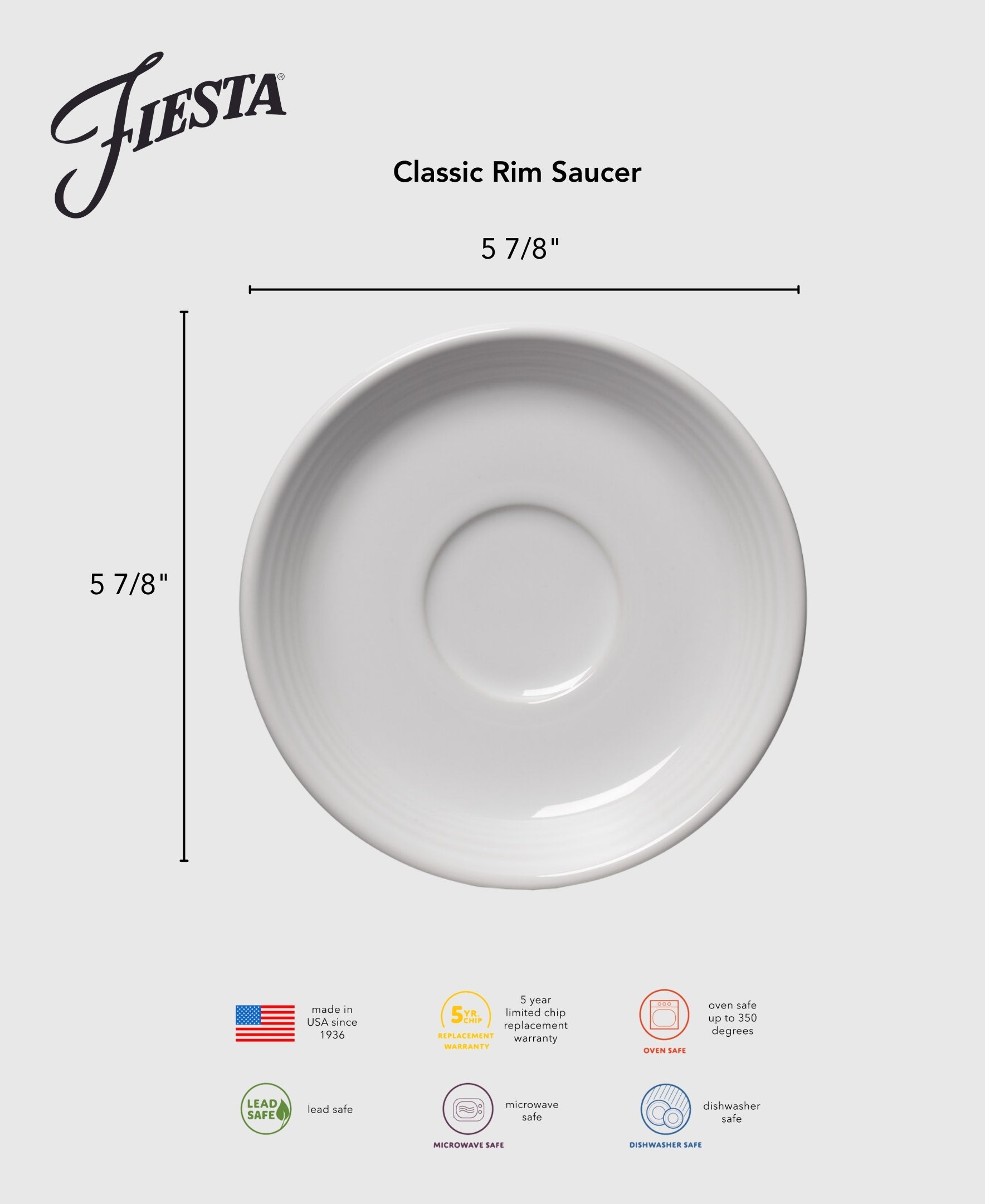 Retired Classic Rim 5 7/8 Inch Saucer - Image 2