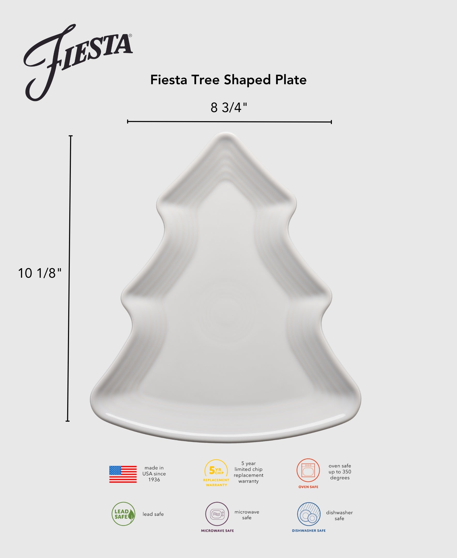 Tree Shaped Plate 10 1/8 Inch - Image 2