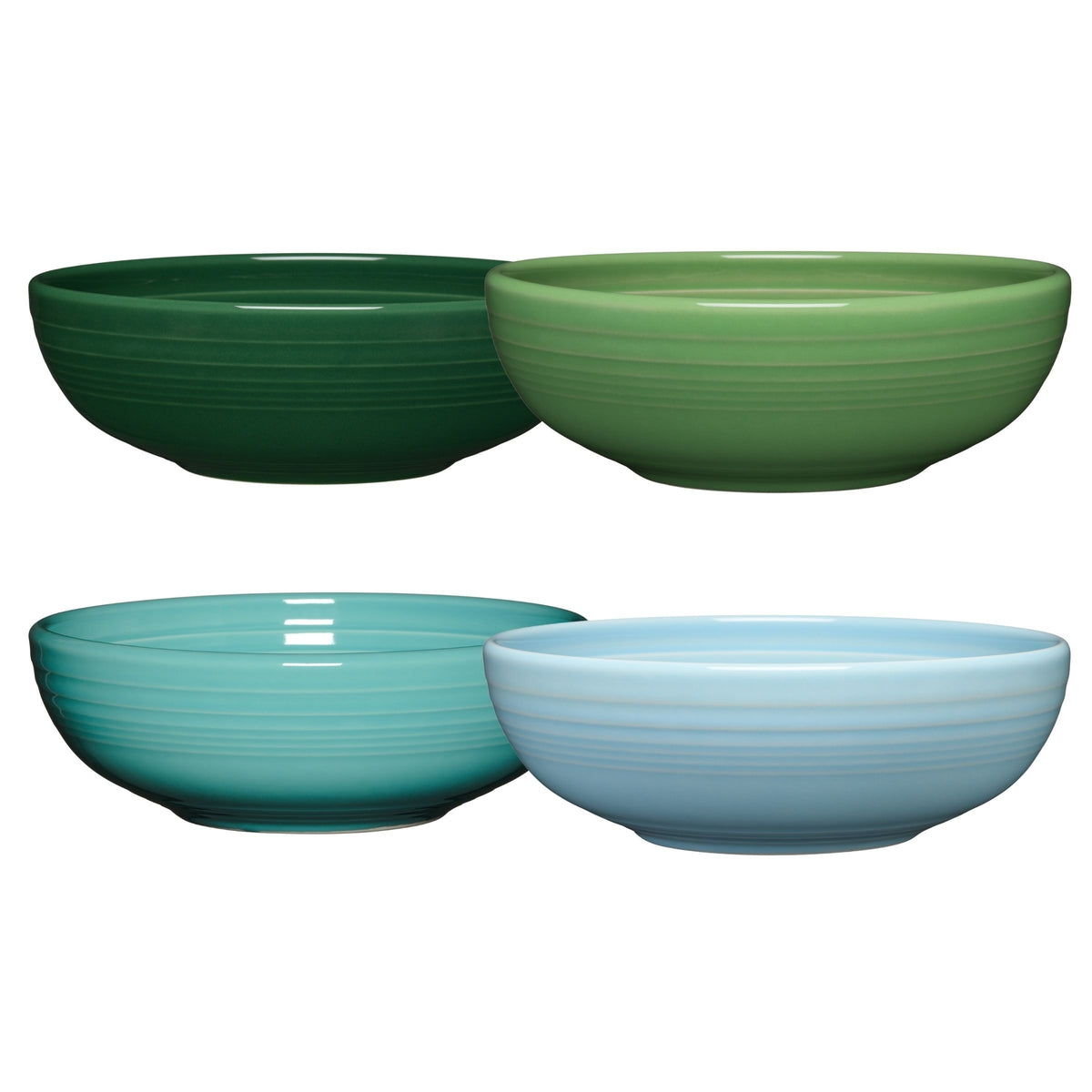 Mixed Aegean Bistro Coupe 7 5/8-Inch 38OZ Medium Bowls. Set of 4