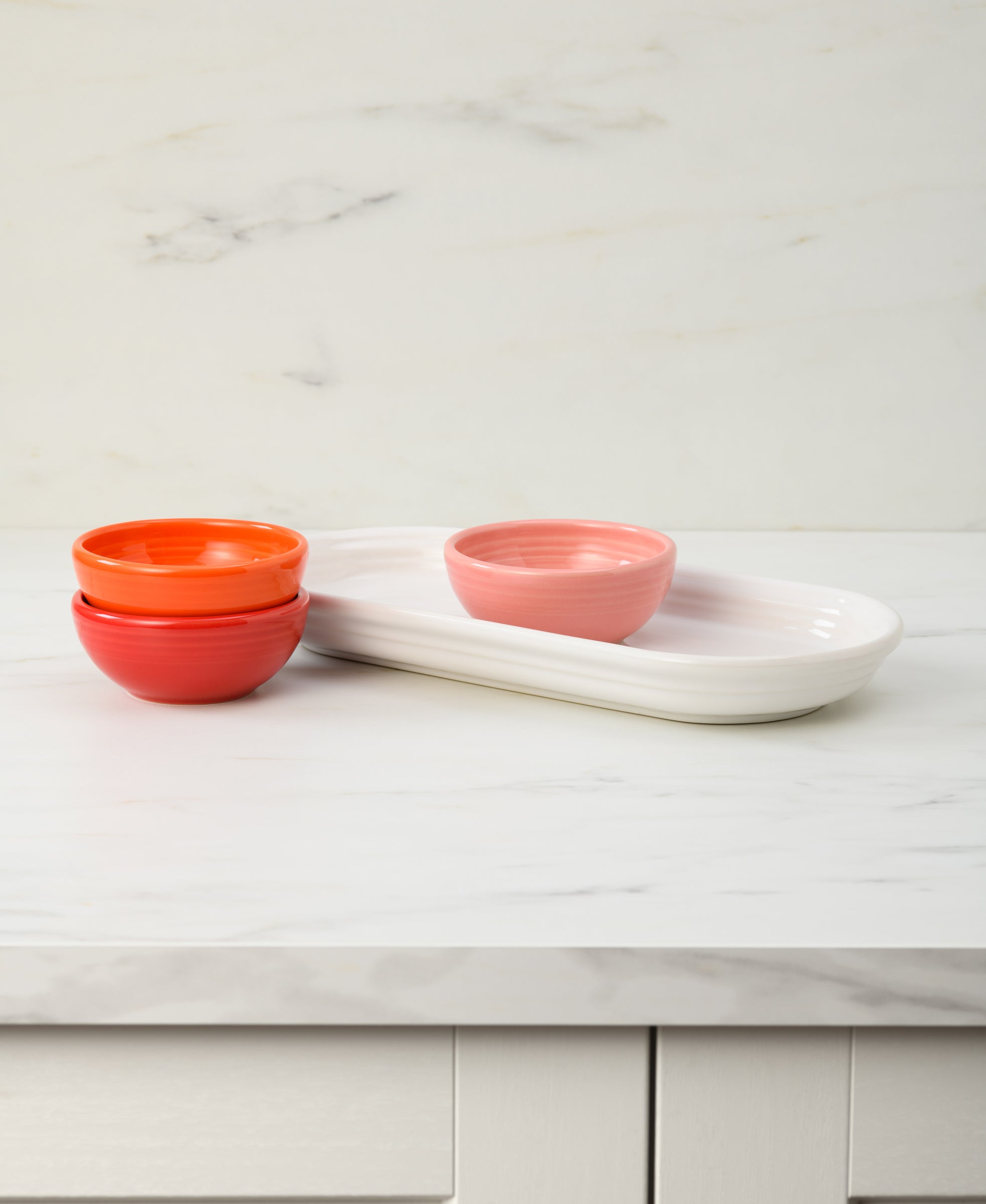 Sunset Horizon Mixed Colors 4-Piece Condiment Set - Image 2