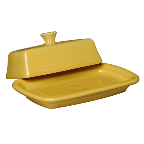 Retired Extra Large Covered Butter Dish 8 1/8 Inch x 5 1/8 Inch